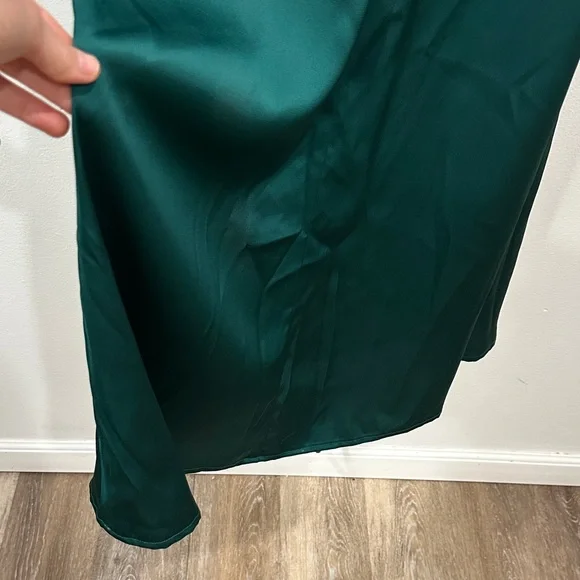 Azazie Teal Maxi Dress - Picture 16 of 16